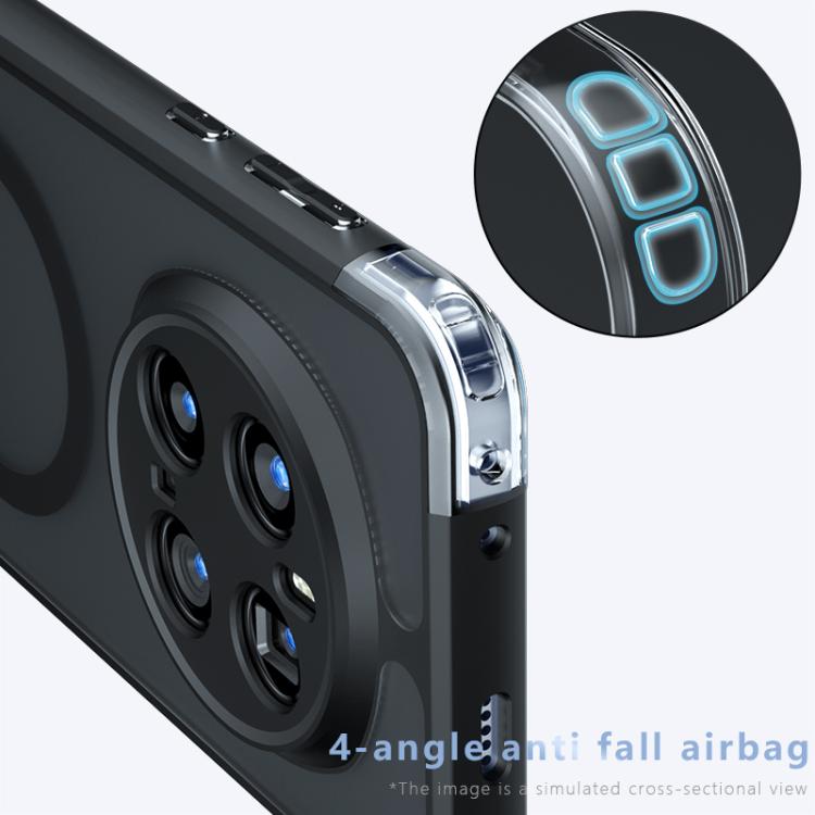 For Honor Magic7 Pro Armor MagSafe PC Hybrid TPU Phone Case - Frosted Black
