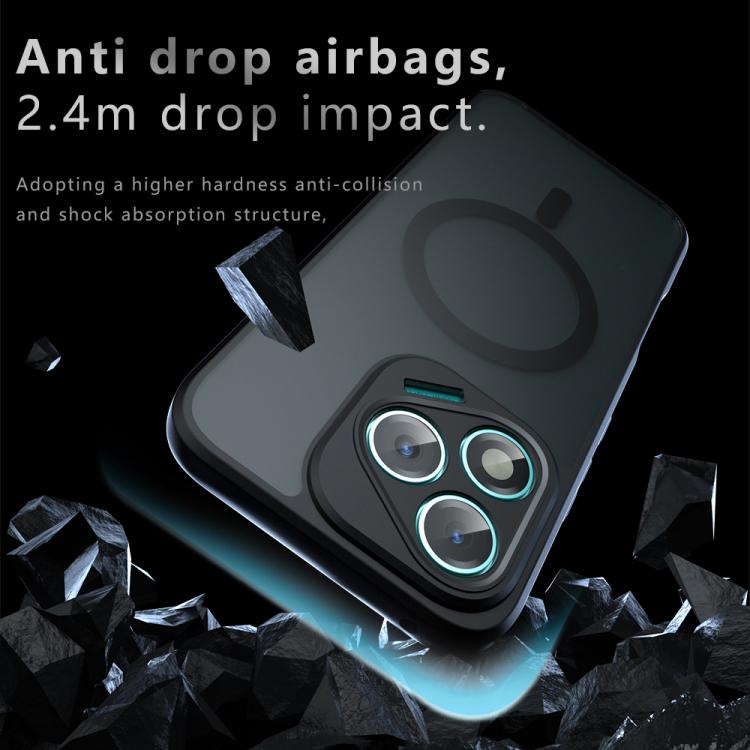 For Honor 400 Lite Global Armor MagSafe PC Hybrid TPU Phone Case - Frosted Black