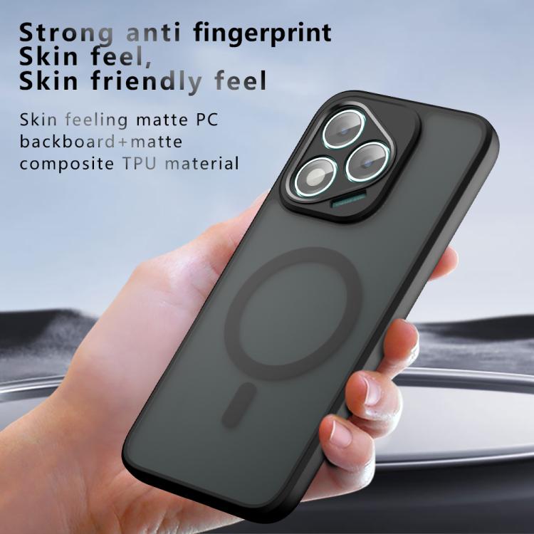 For Honor 400 Lite Global Armor MagSafe PC Hybrid TPU Phone Case - Frosted Black