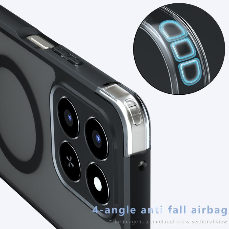 For Honor 400 Smart 5G / 4G / X7d 5G Armor MagSafe PC Hybrid TPU Phone Case - Frosted Black