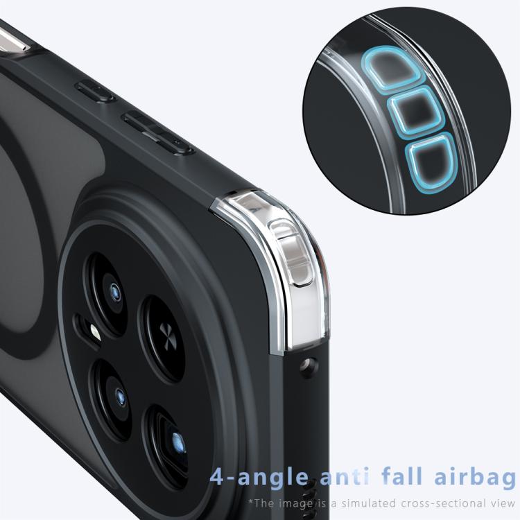 For Honor Magic8 Pro Armor MagSafe PC Hybrid TPU Phone Case - Frosted Black