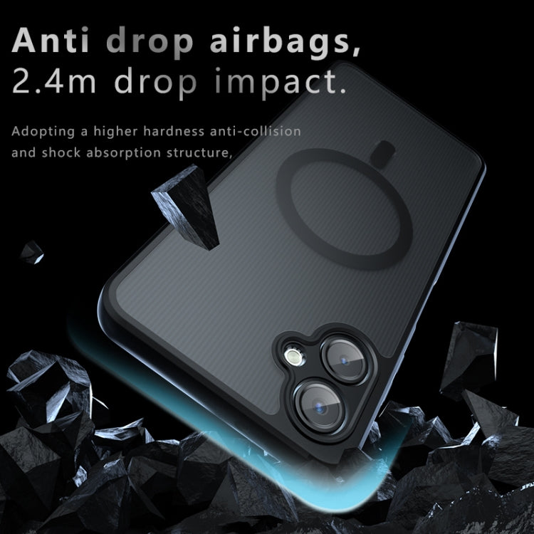 For Samsung Galaxy A06 4G Armor MagSafe PC Hybrid TPU Phone Case - Frosted Black