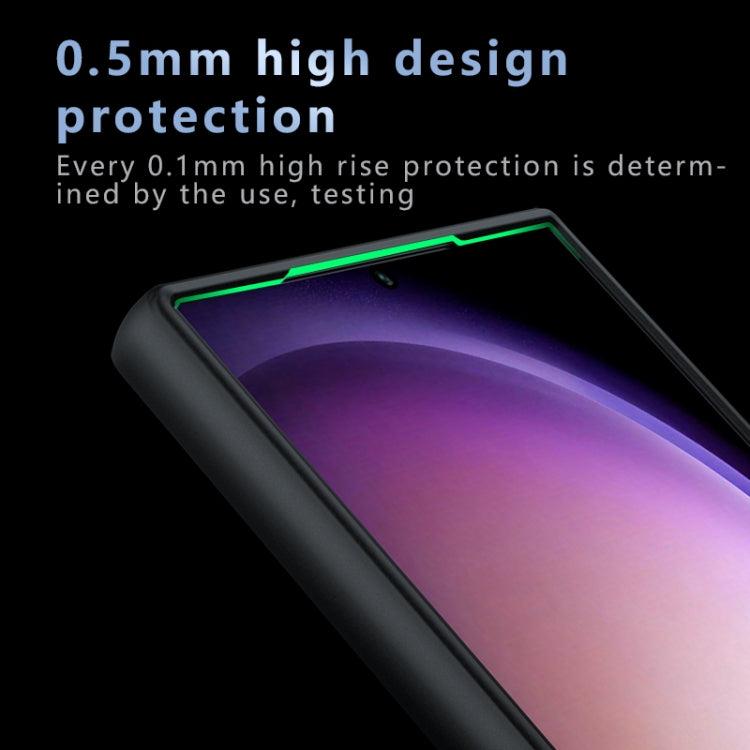 For Samsung Galaxy S24 Ultra 5G Armor MagSafe PC Hybrid TPU Phone Case - Frosted Black