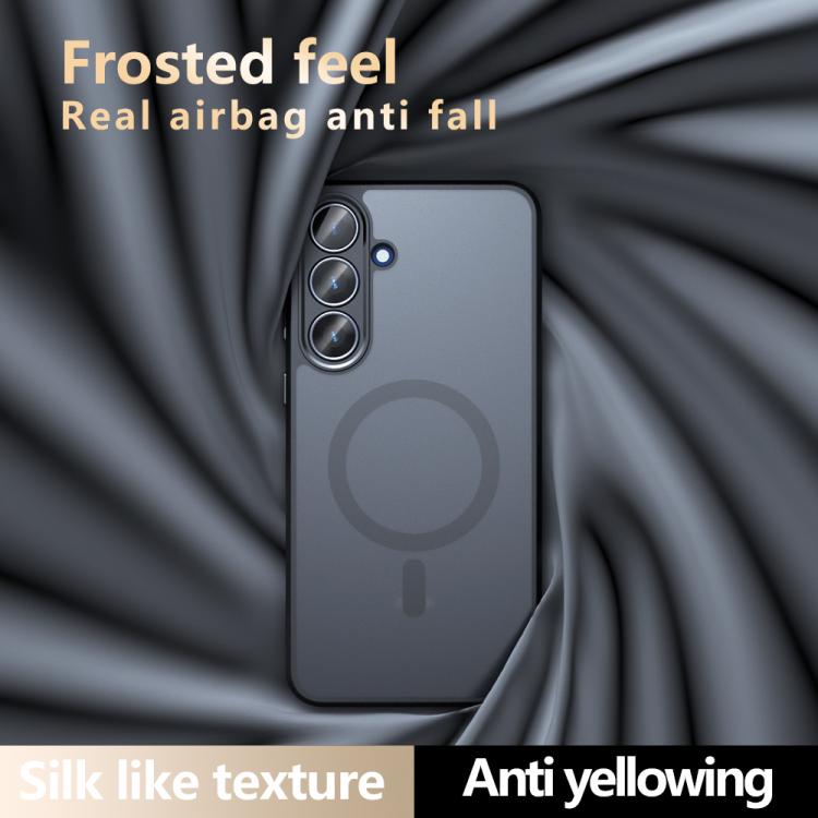 For Samsung Galaxy S25 FE 5G Armor MagSafe PC Hybrid TPU Phone Case - Frosted Black