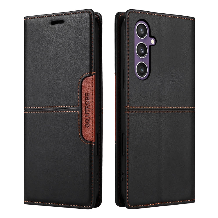 For Samsung Galaxy A34 GQUTROBE G01 RFID Anti-theft Leather Phone Case