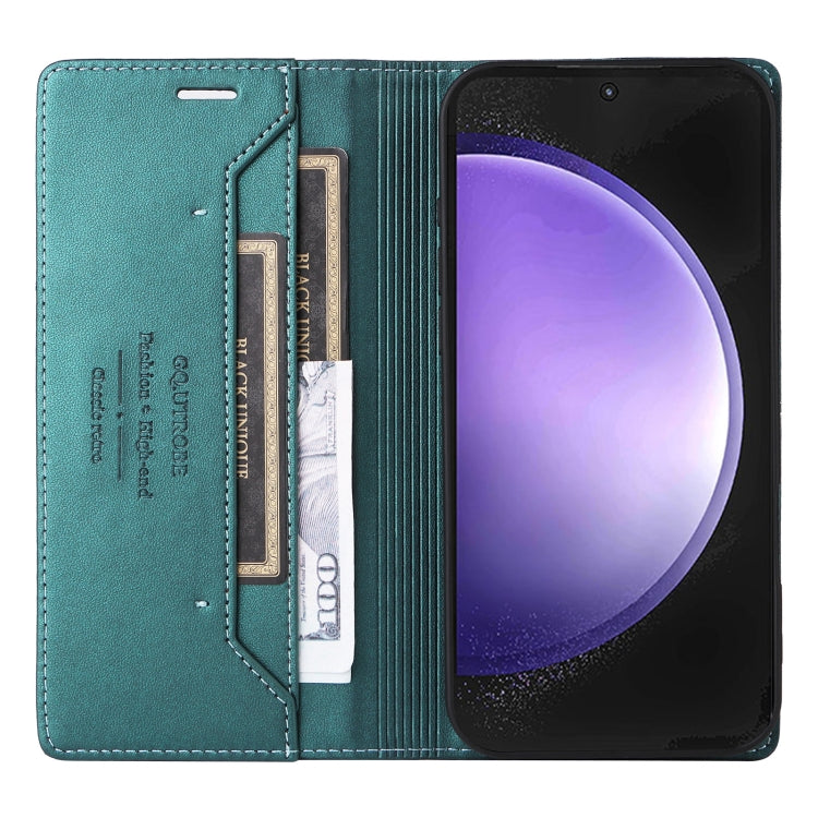 For Samsung Galaxy A34 GQUTROBE G01 RFID Anti-theft Leather Phone Case