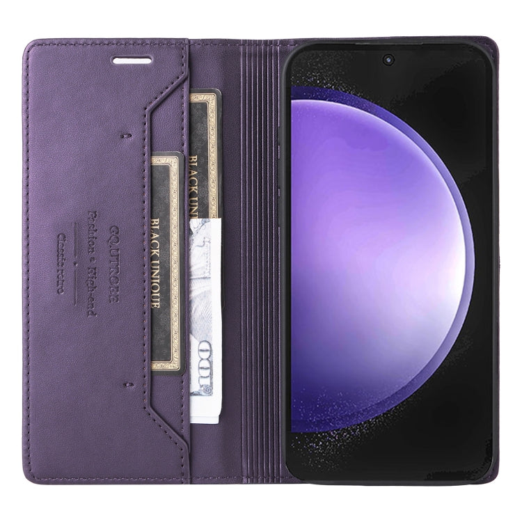 For Samsung Galaxy A35 GQUTROBE G01 RFID Anti-theft Leather Phone Case
