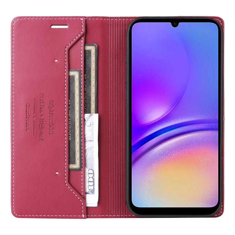 For Samsung Galaxy A05 GQUTROBE G01 RFID Anti-theft Leather Phone Case