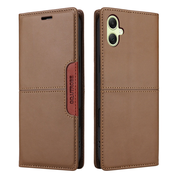 For Samsung Galaxy A05 GQUTROBE G01 RFID Anti-theft Leather Phone Case