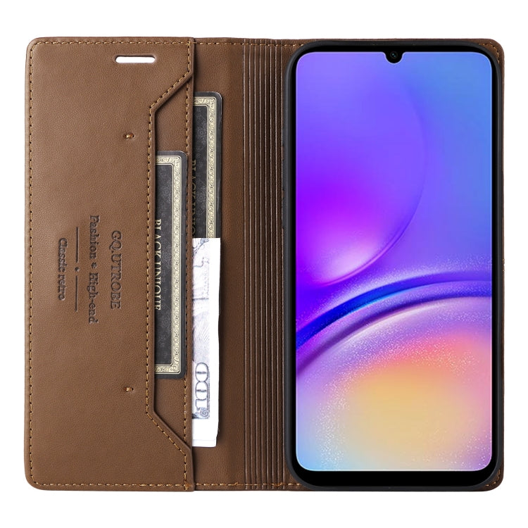 For Samsung Galaxy A05 GQUTROBE G01 RFID Anti-theft Leather Phone Case