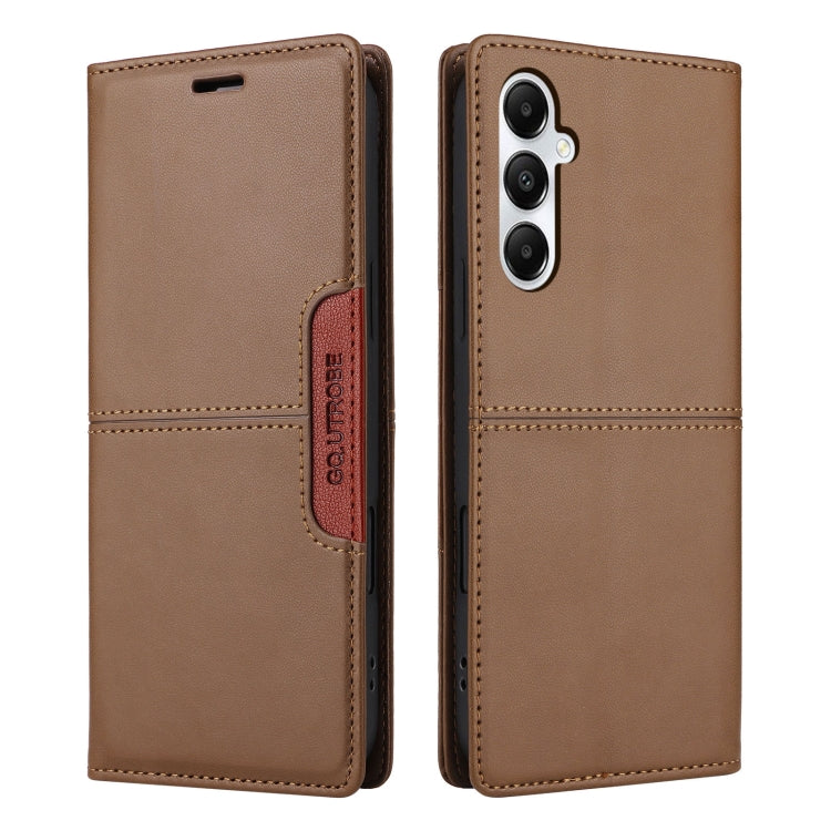 For Samsung Galaxy A05s GQUTROBE G01 RFID Anti-theft Leather Phone Case