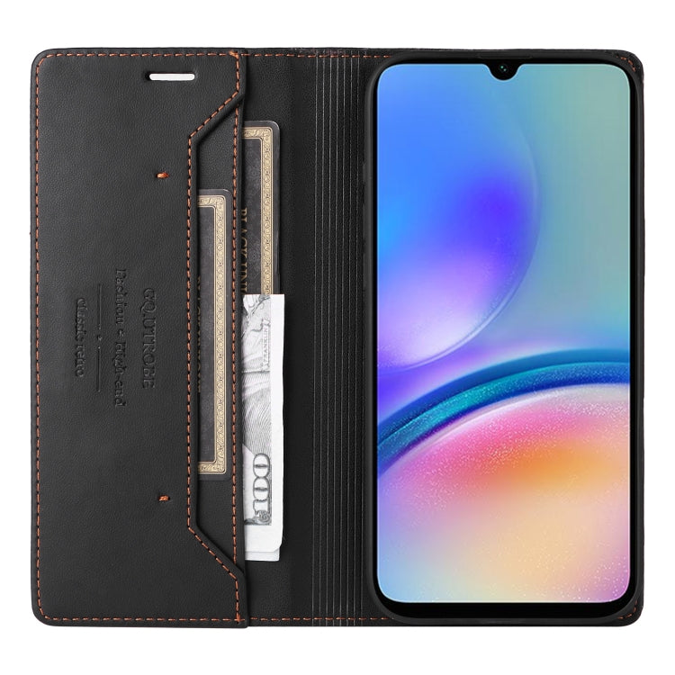 For Samsung Galaxy A05s GQUTROBE G01 RFID Anti-theft Leather Phone Case
