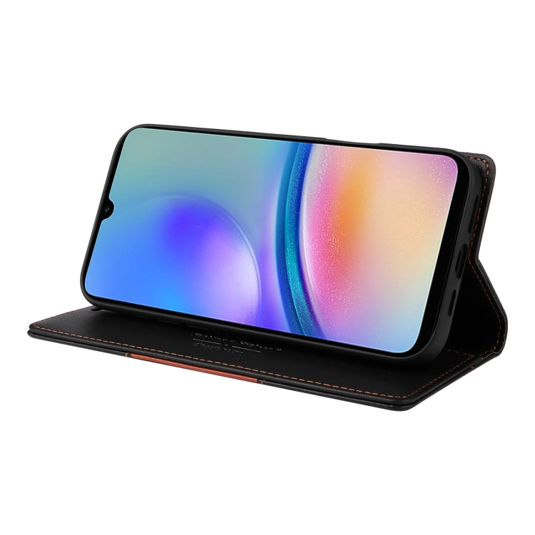 For Samsung Galaxy A05s GQUTROBE G01 RFID Anti-theft Leather Phone Case