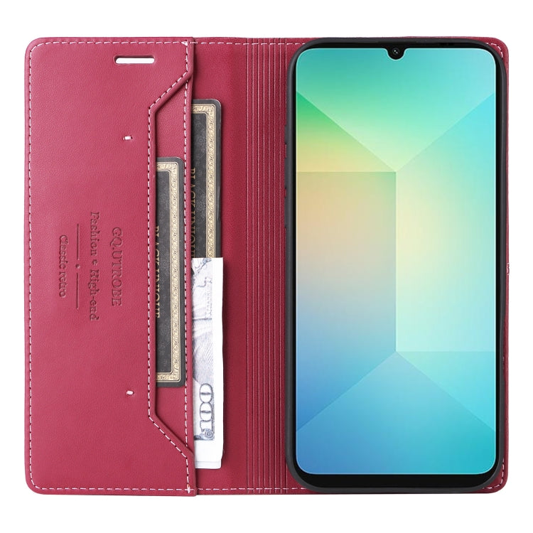 For Samsung Galaxy A06 GQUTROBE G01 RFID Anti-theft Leather Phone Case
