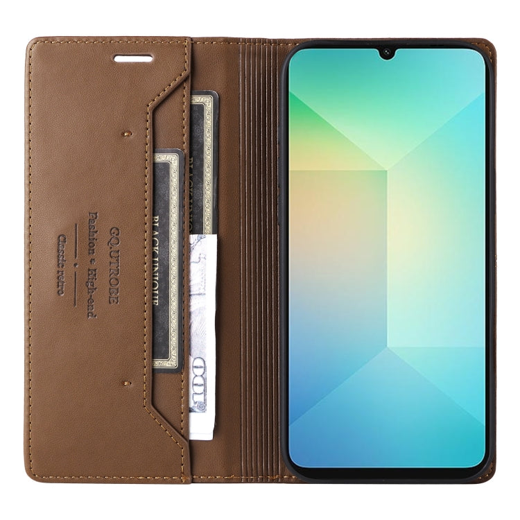 For Samsung Galaxy A06 GQUTROBE G01 RFID Anti-theft Leather Phone Case