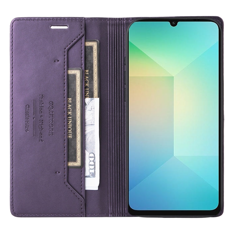 For Samsung Galaxy A06 GQUTROBE G01 RFID Anti-theft Leather Phone Case