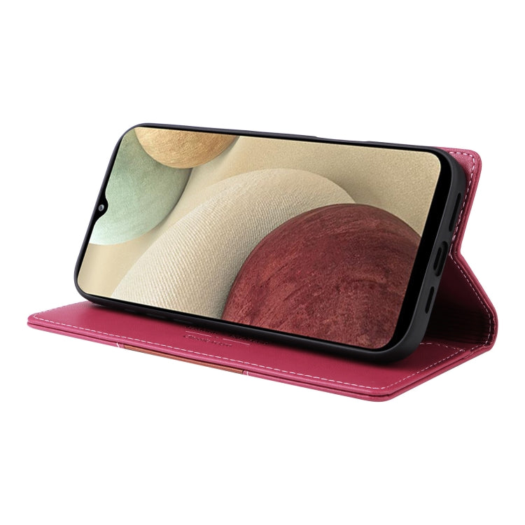 For Samsung Galaxy A12 / M12 GQUTROBE G01 RFID Anti-theft Leather Phone Case