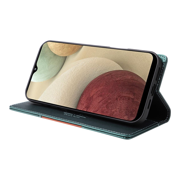 For Samsung Galaxy A12 / M12 GQUTROBE G01 RFID Anti-theft Leather Phone Case
