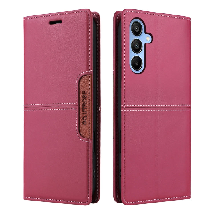 For Samsung Galaxy A15 5G GQUTROBE G01 RFID Anti-theft Leather Phone Case