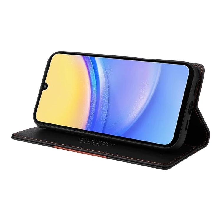 For Samsung Galaxy A15 5G GQUTROBE G01 RFID Anti-theft Leather Phone Case