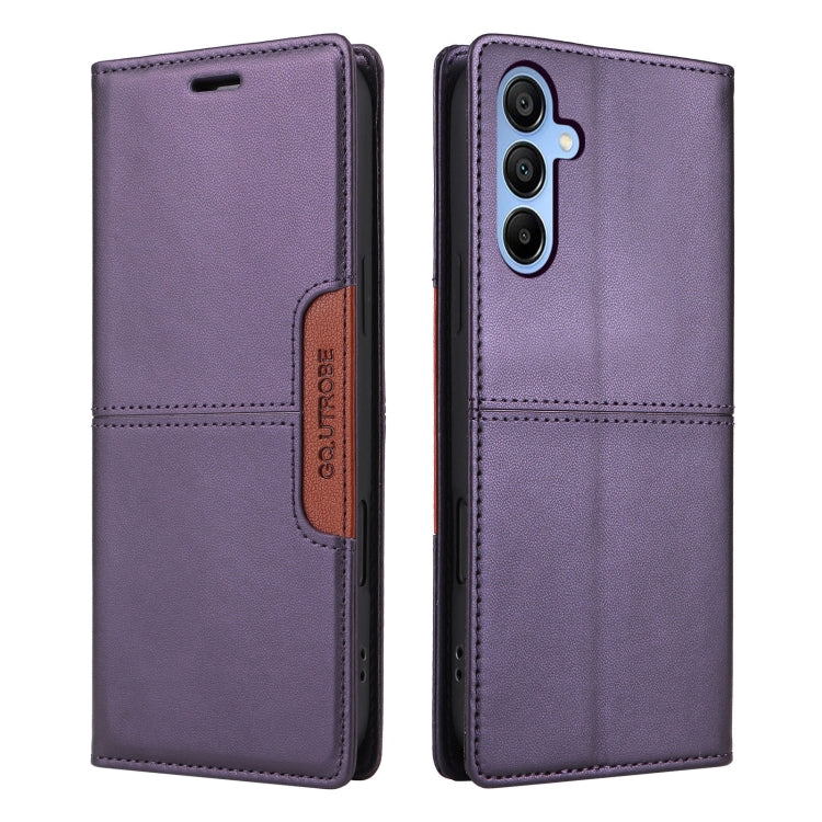 For Samsung Galaxy A15 5G GQUTROBE G01 RFID Anti-theft Leather Phone Case