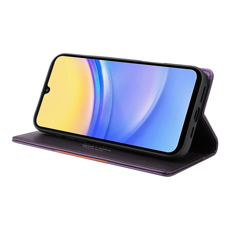 For Samsung Galaxy A15 5G GQUTROBE G01 RFID Anti-theft Leather Phone Case