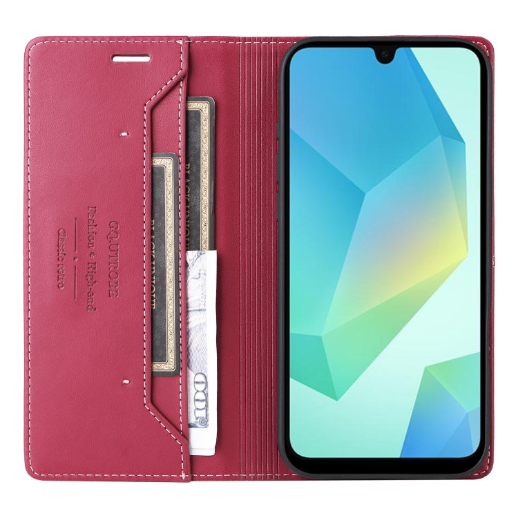 For Samsung Galaxy A16 GQUTROBE G01 RFID Anti-theft Leather Phone Case