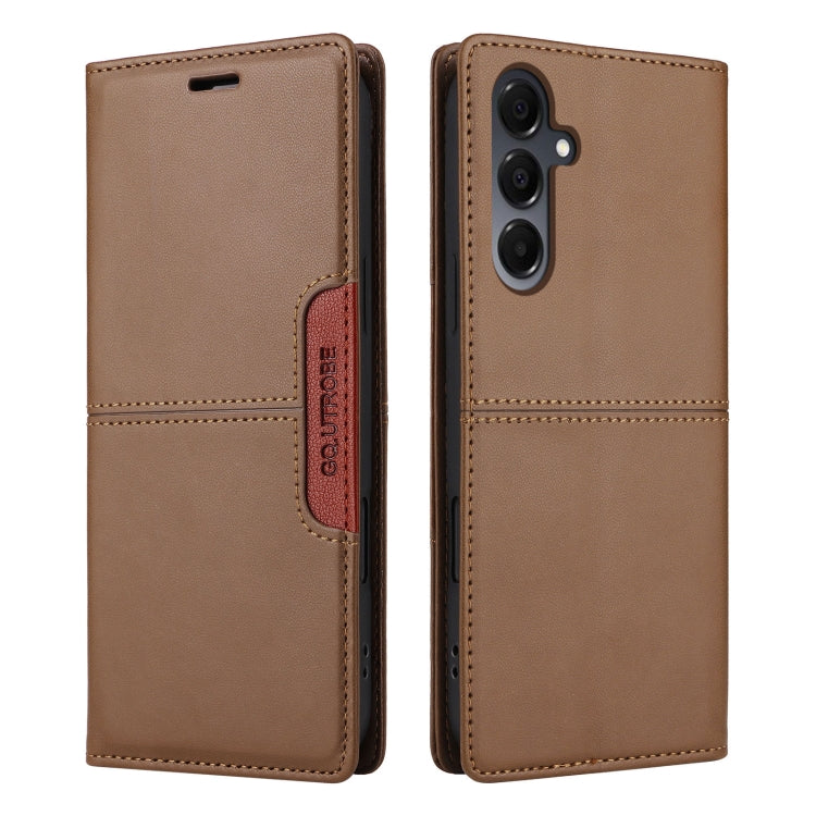 For Samsung Galaxy A16 GQUTROBE G01 RFID Anti-theft Leather Phone Case