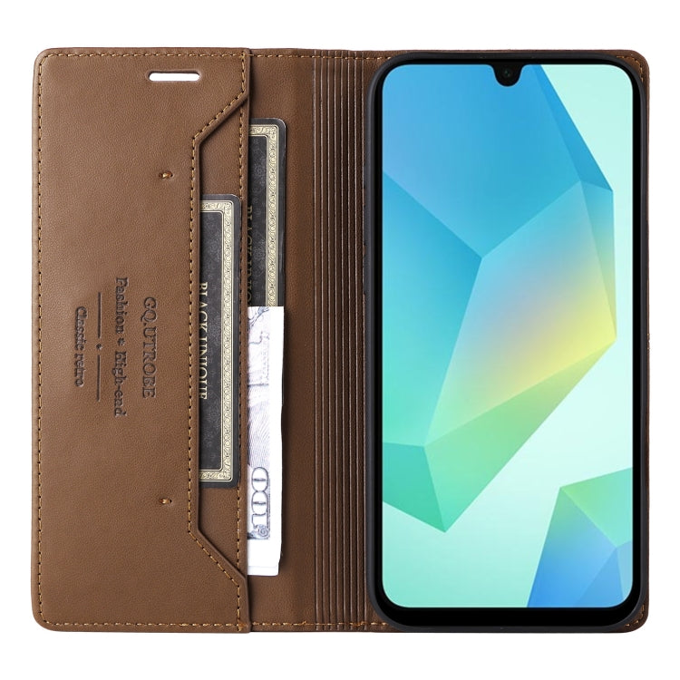 For Samsung Galaxy A16 GQUTROBE G01 RFID Anti-theft Leather Phone Case