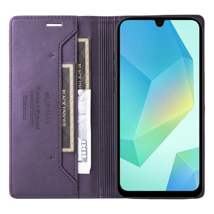 For Samsung Galaxy A16 GQUTROBE G01 RFID Anti-theft Leather Phone Case
