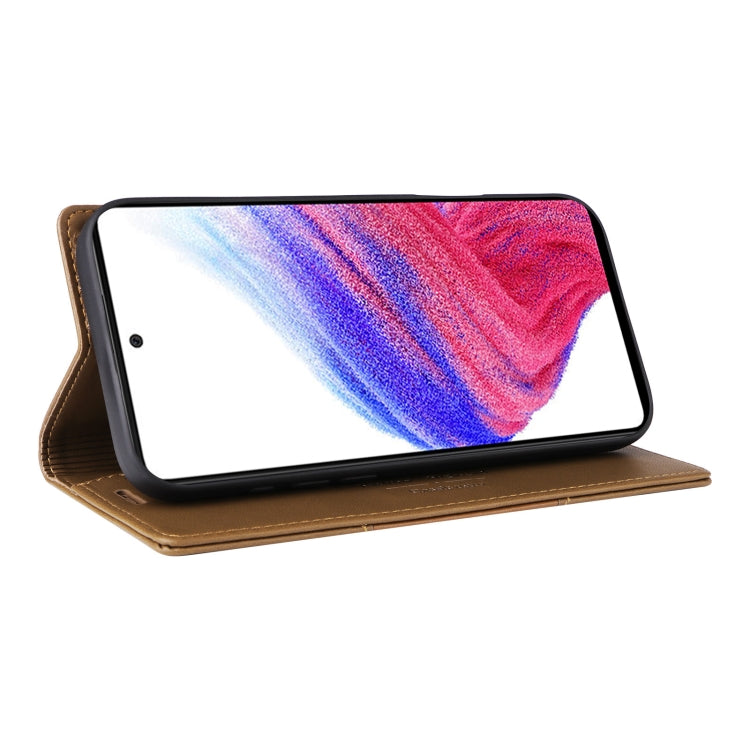 For Samsung Galaxy A32 5G GQUTROBE G01 RFID Anti-theft Leather Phone Case