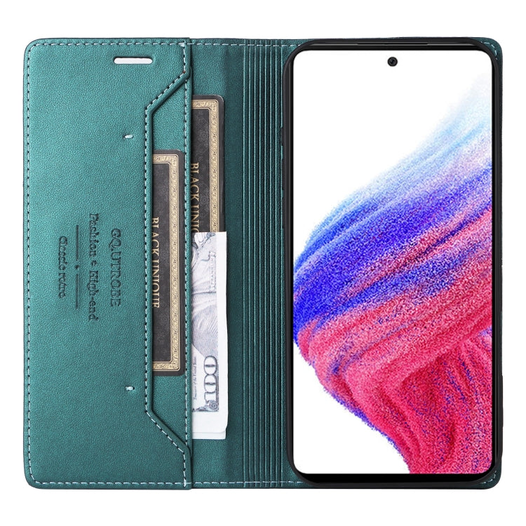 For Samsung Galaxy A32 5G GQUTROBE G01 RFID Anti-theft Leather Phone Case