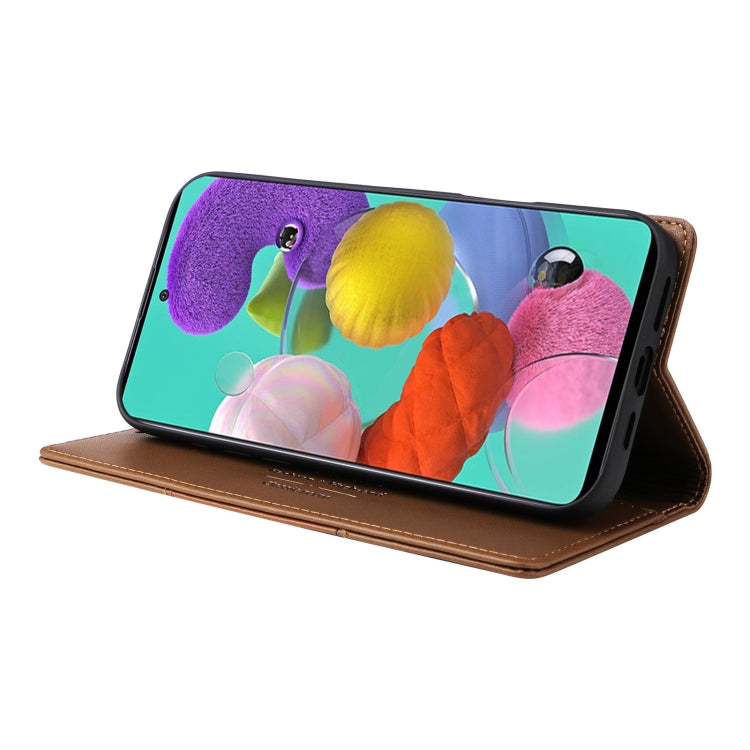 For Samsung Galaxy A51 4G GQUTROBE G01 RFID Anti-theft Leather Phone Case
