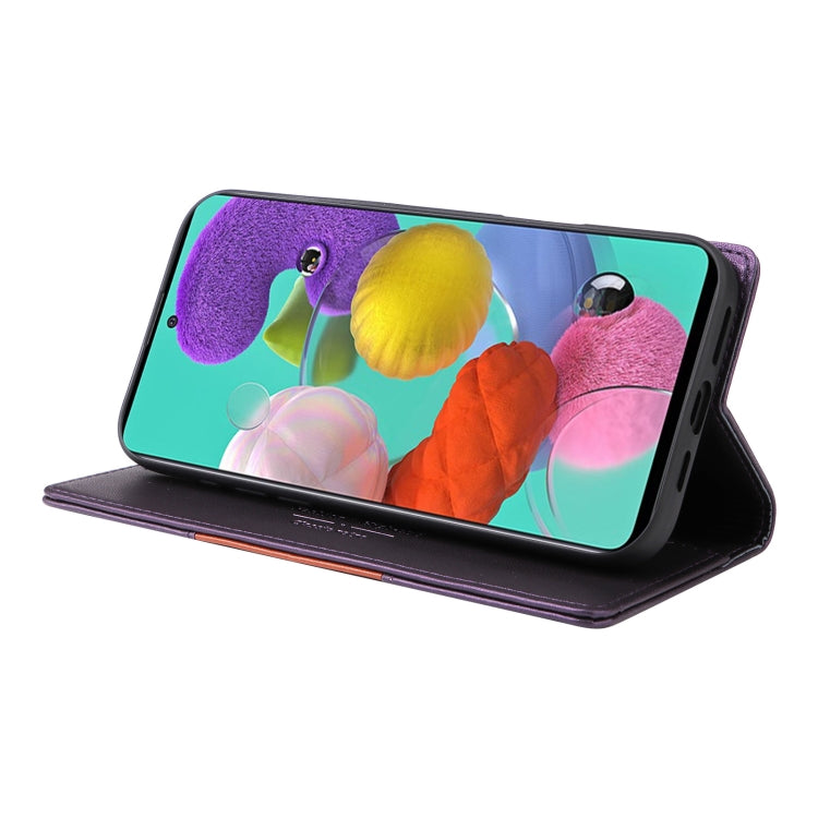 For Samsung Galaxy A51 4G GQUTROBE G01 RFID Anti-theft Leather Phone Case