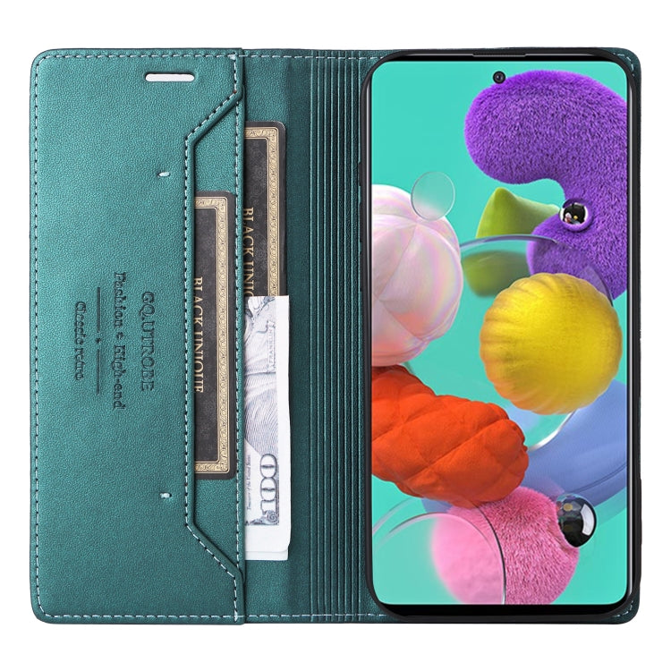 For Samsung Galaxy A51 4G GQUTROBE G01 RFID Anti-theft Leather Phone Case