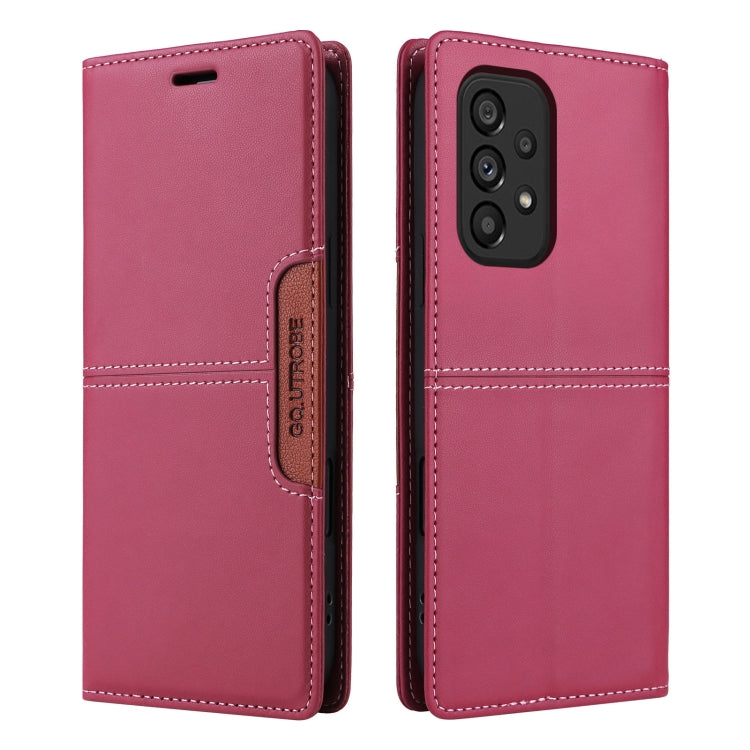 For Samsung Galaxy A53 5G GQUTROBE G01 RFID Anti-theft Leather Phone Case
