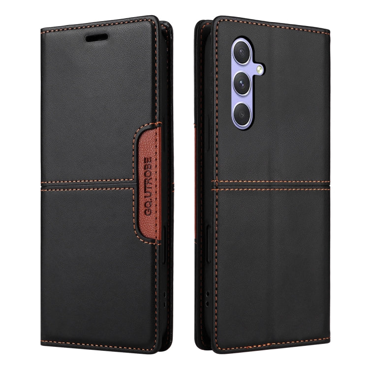 For Samsung Galaxy A54 5G GQUTROBE G01 RFID Anti-theft Leather Phone Case
