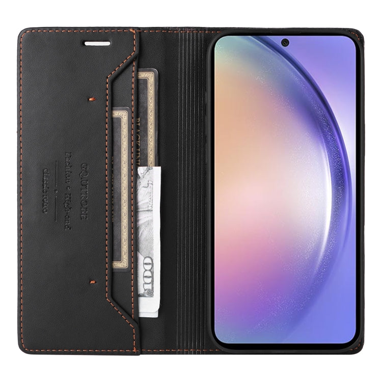 For Samsung Galaxy A54 5G GQUTROBE G01 RFID Anti-theft Leather Phone Case