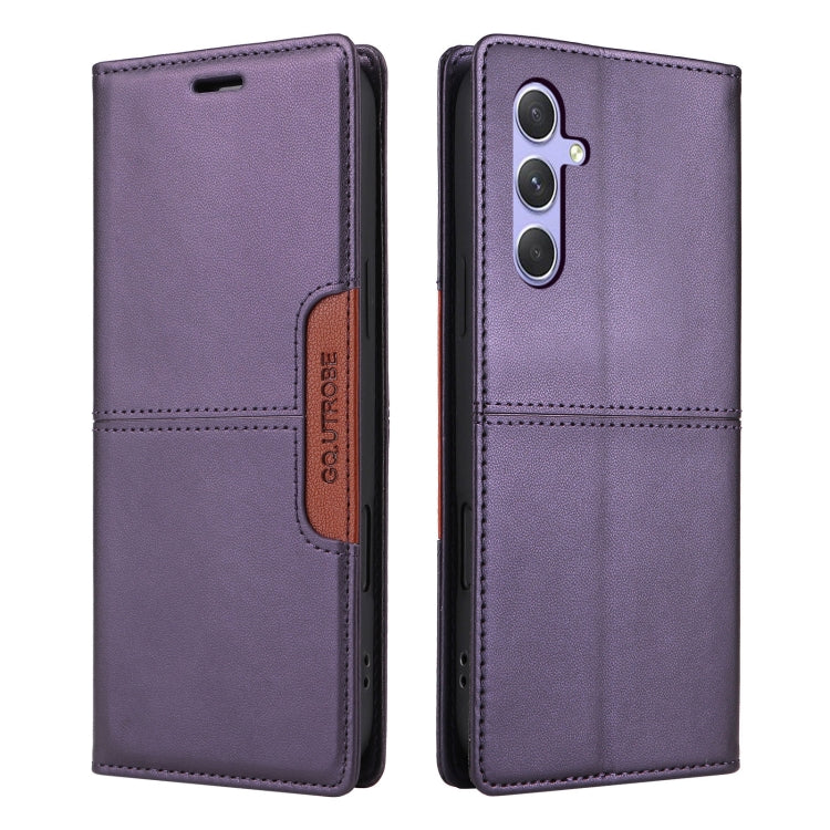 For Samsung Galaxy A54 5G GQUTROBE G01 RFID Anti-theft Leather Phone Case