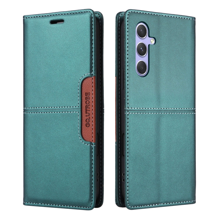 For Samsung Galaxy A54 5G GQUTROBE G01 RFID Anti-theft Leather Phone Case
