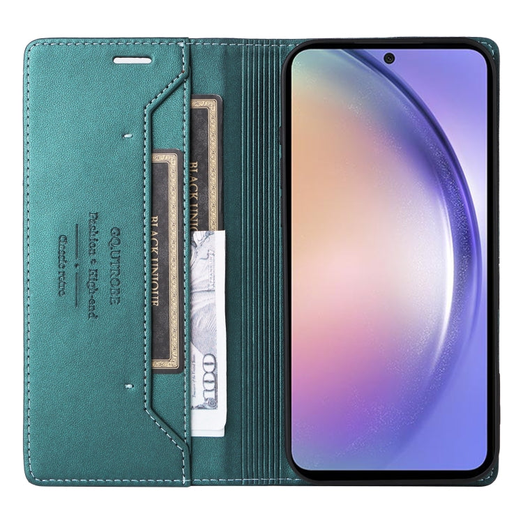For Samsung Galaxy A54 5G GQUTROBE G01 RFID Anti-theft Leather Phone Case