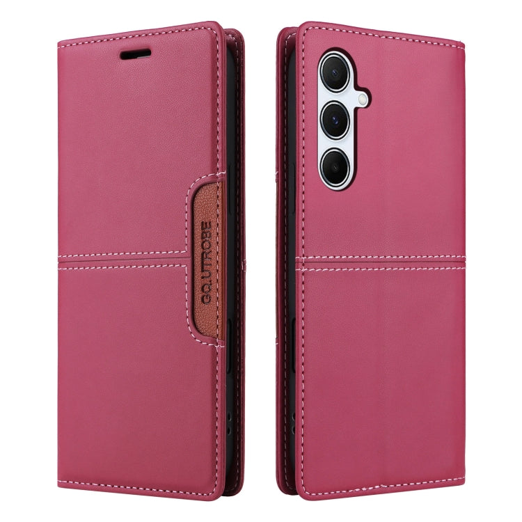 For Samsung Galaxy A55 5G GQUTROBE G01 RFID Anti-theft Leather Phone Case