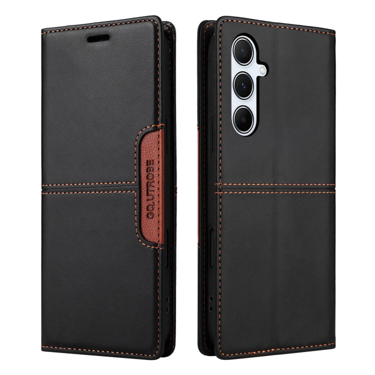 For Samsung Galaxy A55 5G GQUTROBE G01 RFID Anti-theft Leather Phone Case