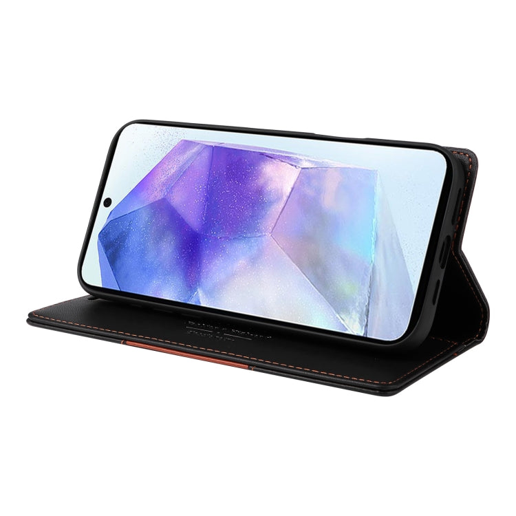 For Samsung Galaxy A55 5G GQUTROBE G01 RFID Anti-theft Leather Phone Case