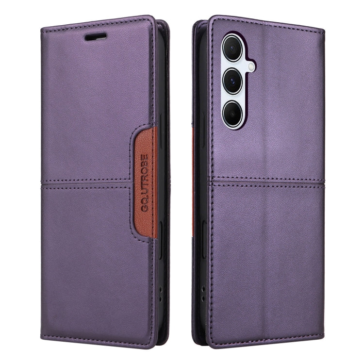 For Samsung Galaxy A55 5G GQUTROBE G01 RFID Anti-theft Leather Phone Case