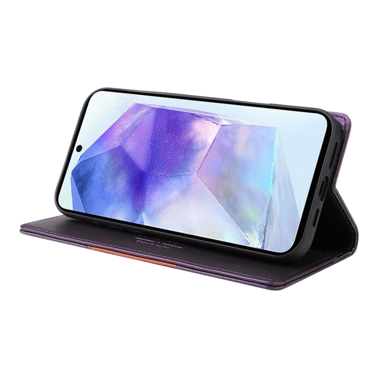 For Samsung Galaxy A55 5G GQUTROBE G01 RFID Anti-theft Leather Phone Case
