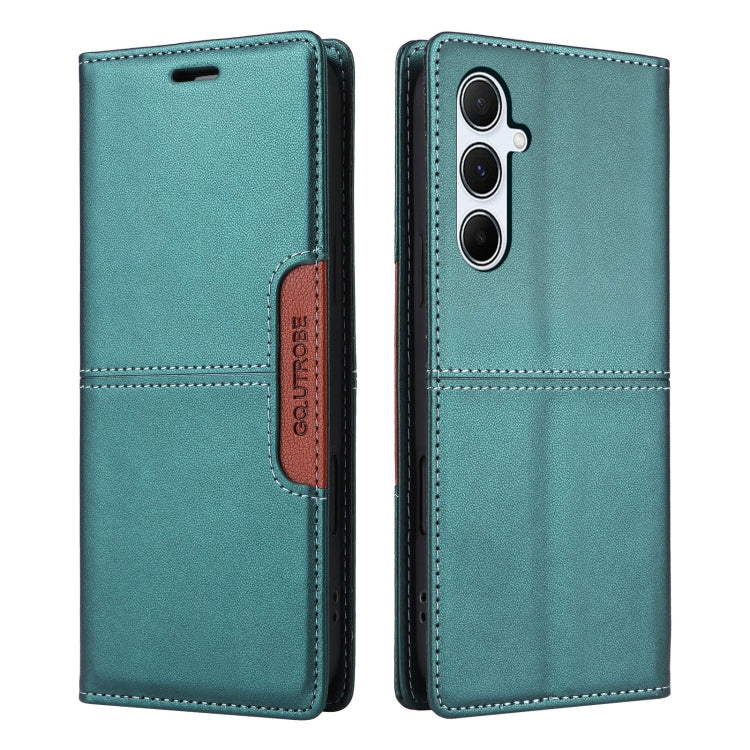 For Samsung Galaxy A55 5G GQUTROBE G01 RFID Anti-theft Leather Phone Case