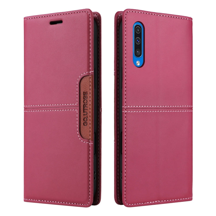 For Samsung Galaxy A70 GQUTROBE G01 RFID Anti-theft Leather Phone Case