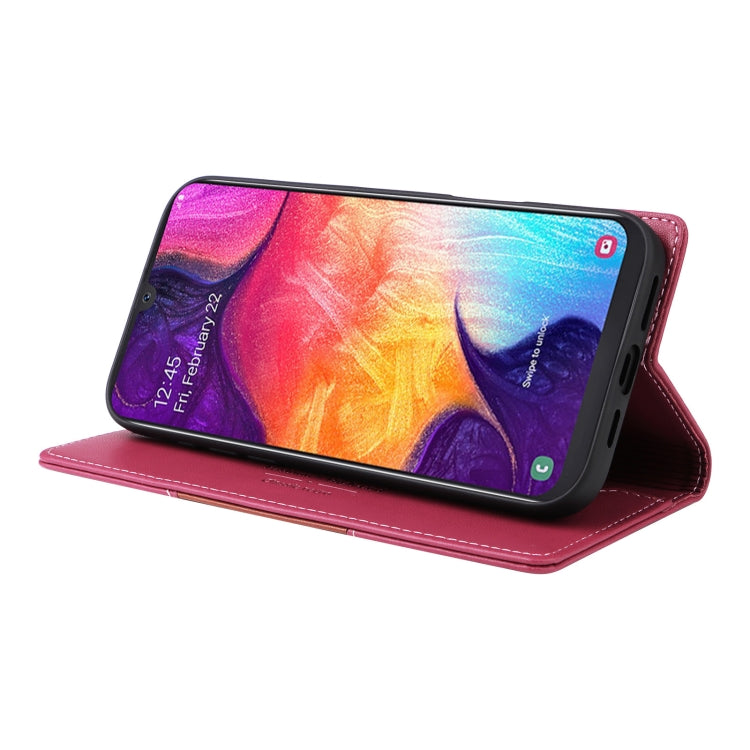 For Samsung Galaxy A70 GQUTROBE G01 RFID Anti-theft Leather Phone Case
