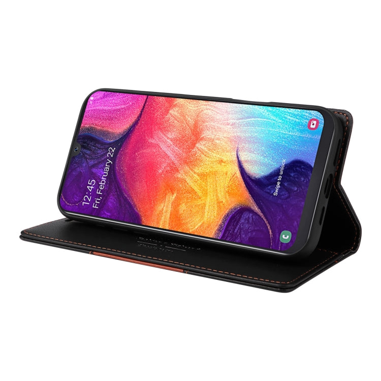 For Samsung Galaxy A70 GQUTROBE G01 RFID Anti-theft Leather Phone Case
